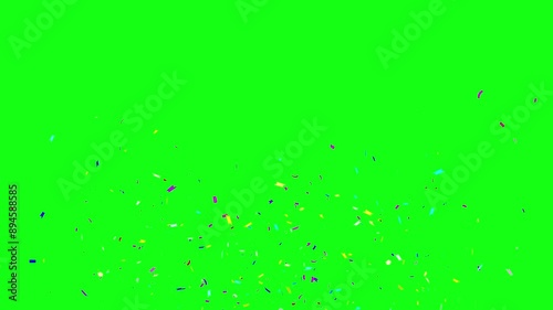 splash convety animated explosion convety celebration wedding party birthday celebration launching new year background green screen 4k looping