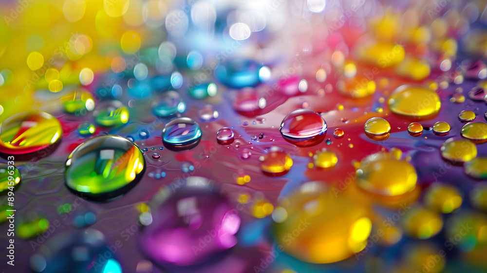 Round Oil Droplets on a Glossy Surface Round Oil Droplets on a Glossy Surface