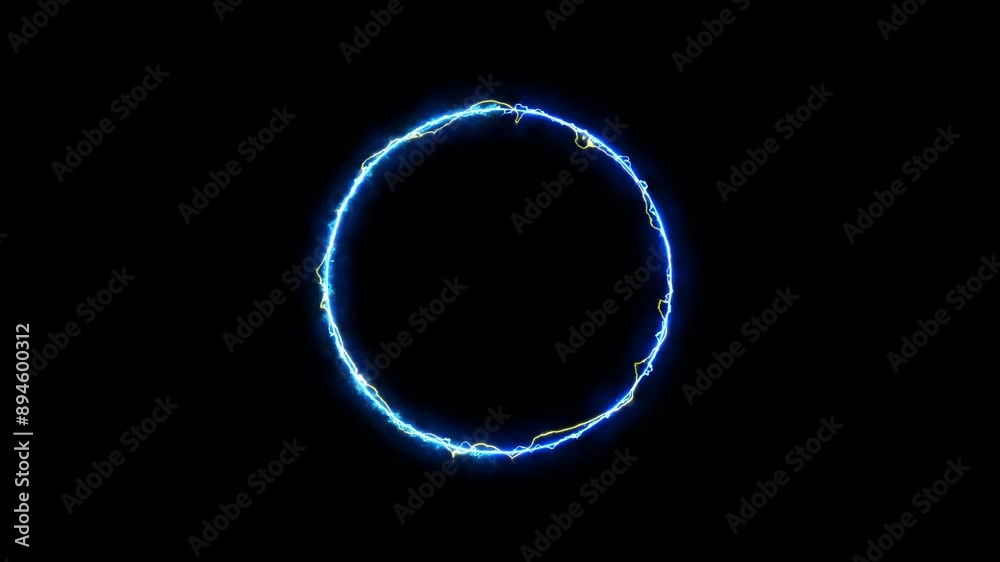 electric circle and lightning animated loading electric frame lightning neon blue yellow purple 4k looping electric circle and lightning animated loading electric frame lightning neon blue yellow purple 4k looping
