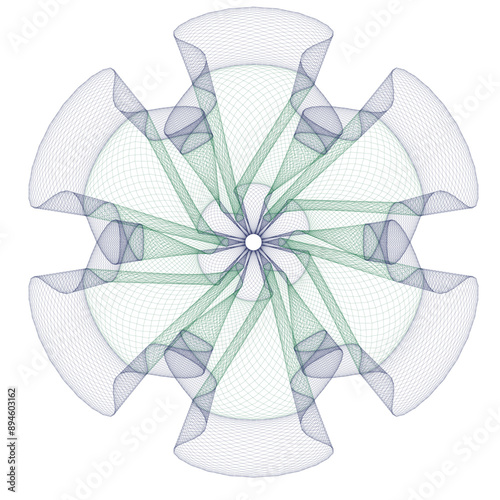 Watermark guilloche. Watermark pattern , Watermark banknote pattern. Banknotes check guilloche lines texture, secure waves patterns and passport paper. Currency banknote guilloche, security line