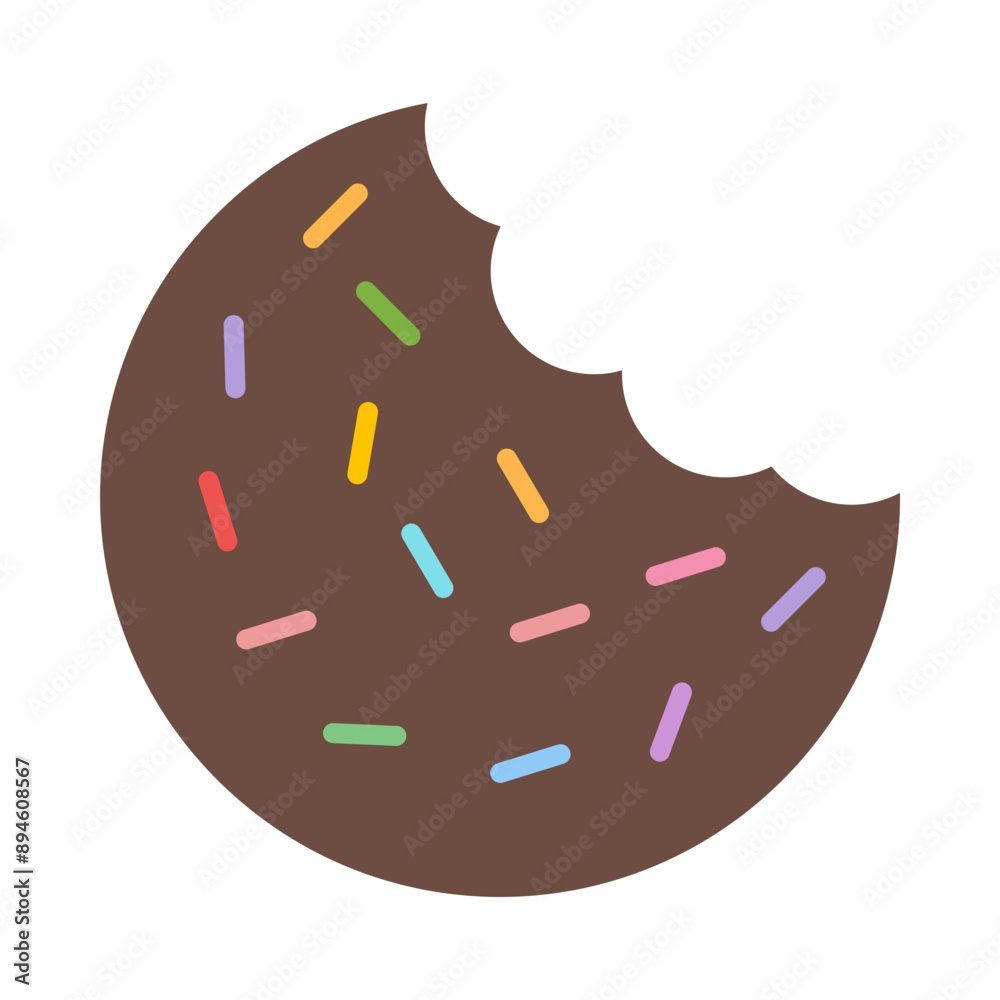 Fototapeta premium Cookie Flat Icon