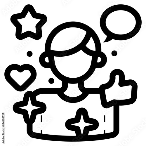 man content creator icon