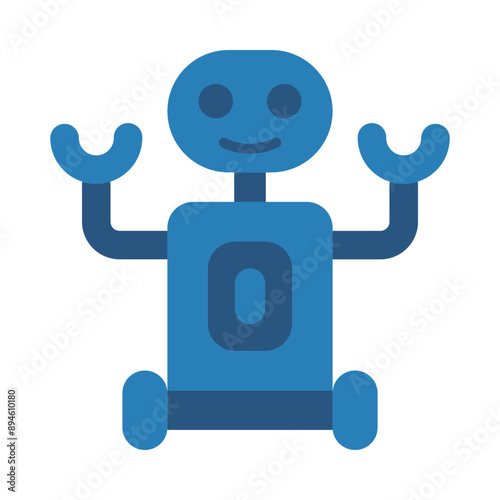 Robot Flat Icon