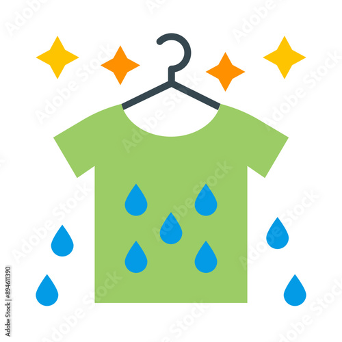 Wet Flat Icon