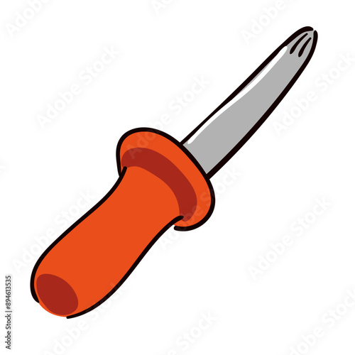 isolated work tool in doodle style. equipment for poster sticker design print logo icon