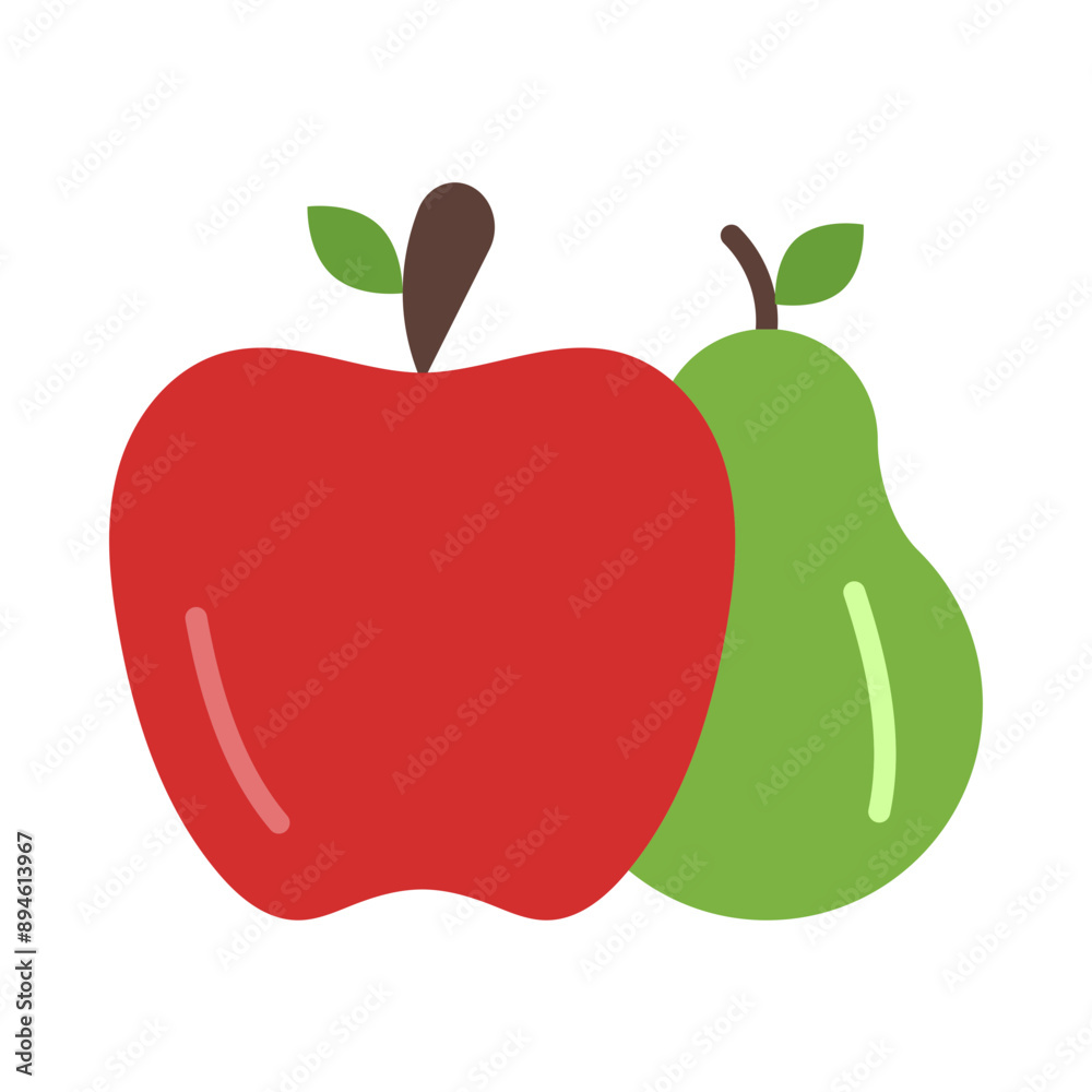Fototapeta premium Fruit Flat Icon