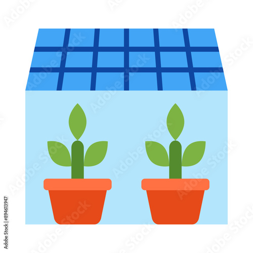 Greenhouse Flat Icon