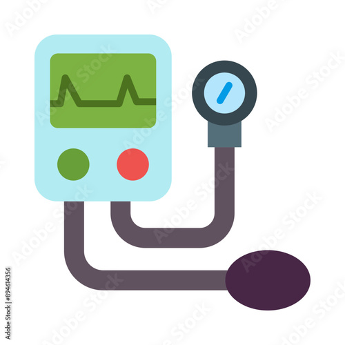 Sphygmomanometer Flat Icon
