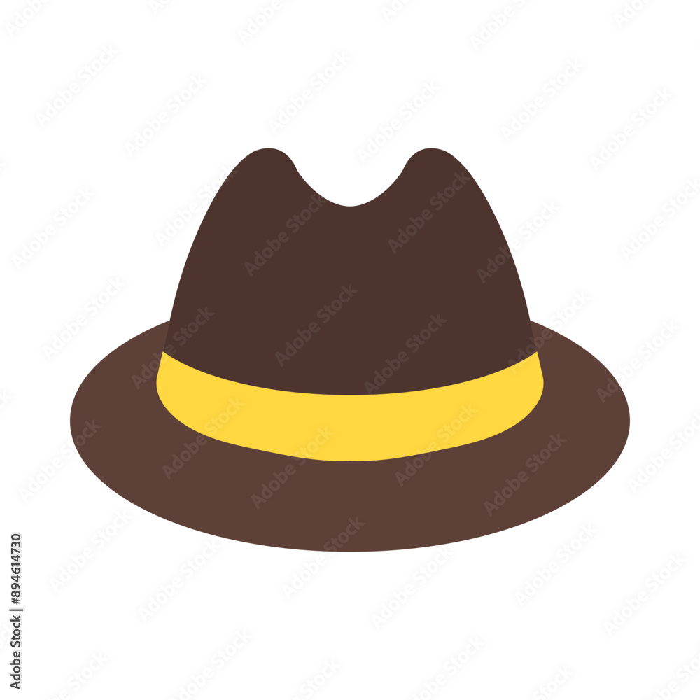 Fedora Hat Flat Icon