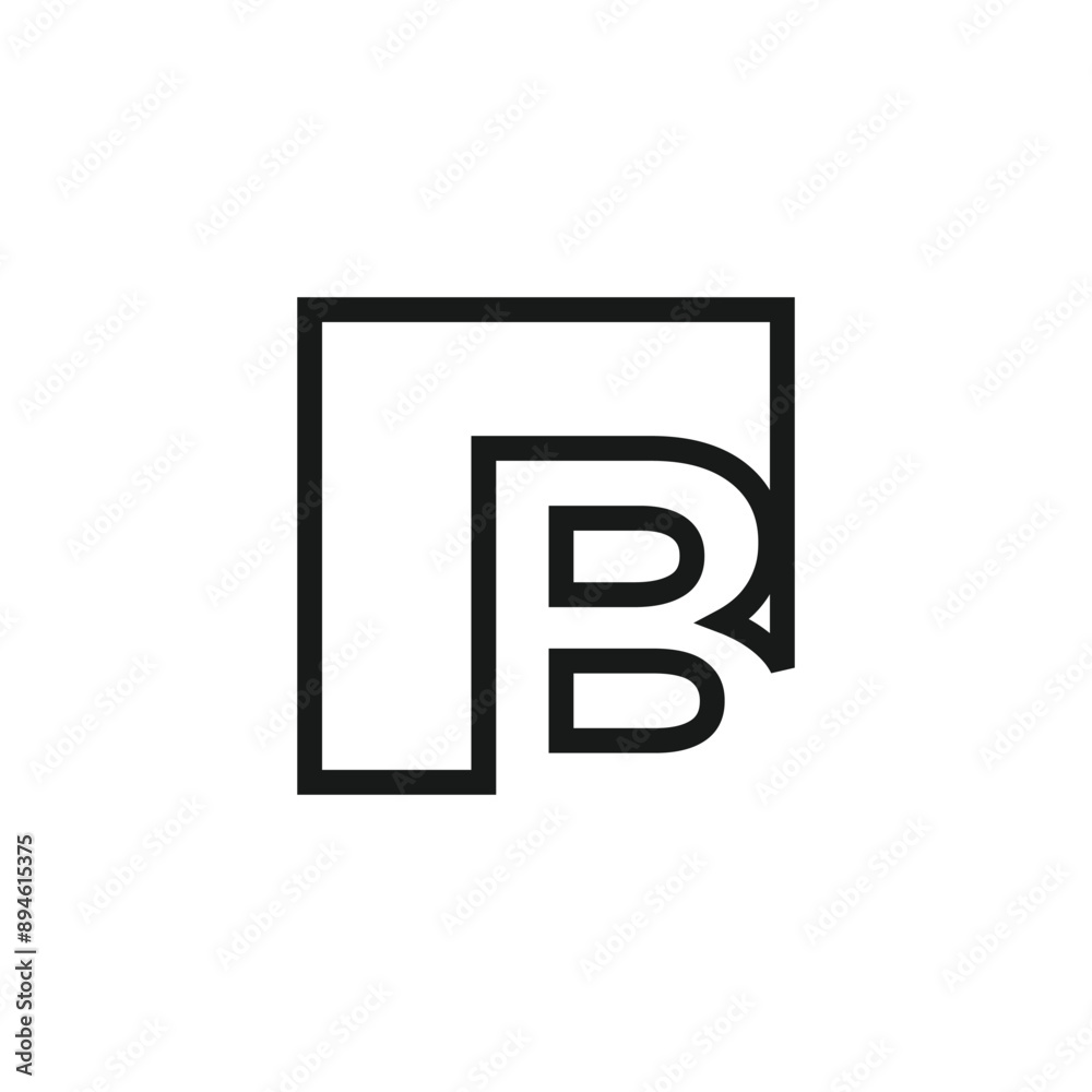 Letter B logo design vector with universal form and creative idea Letter B logo design vector with universal form and creative idea