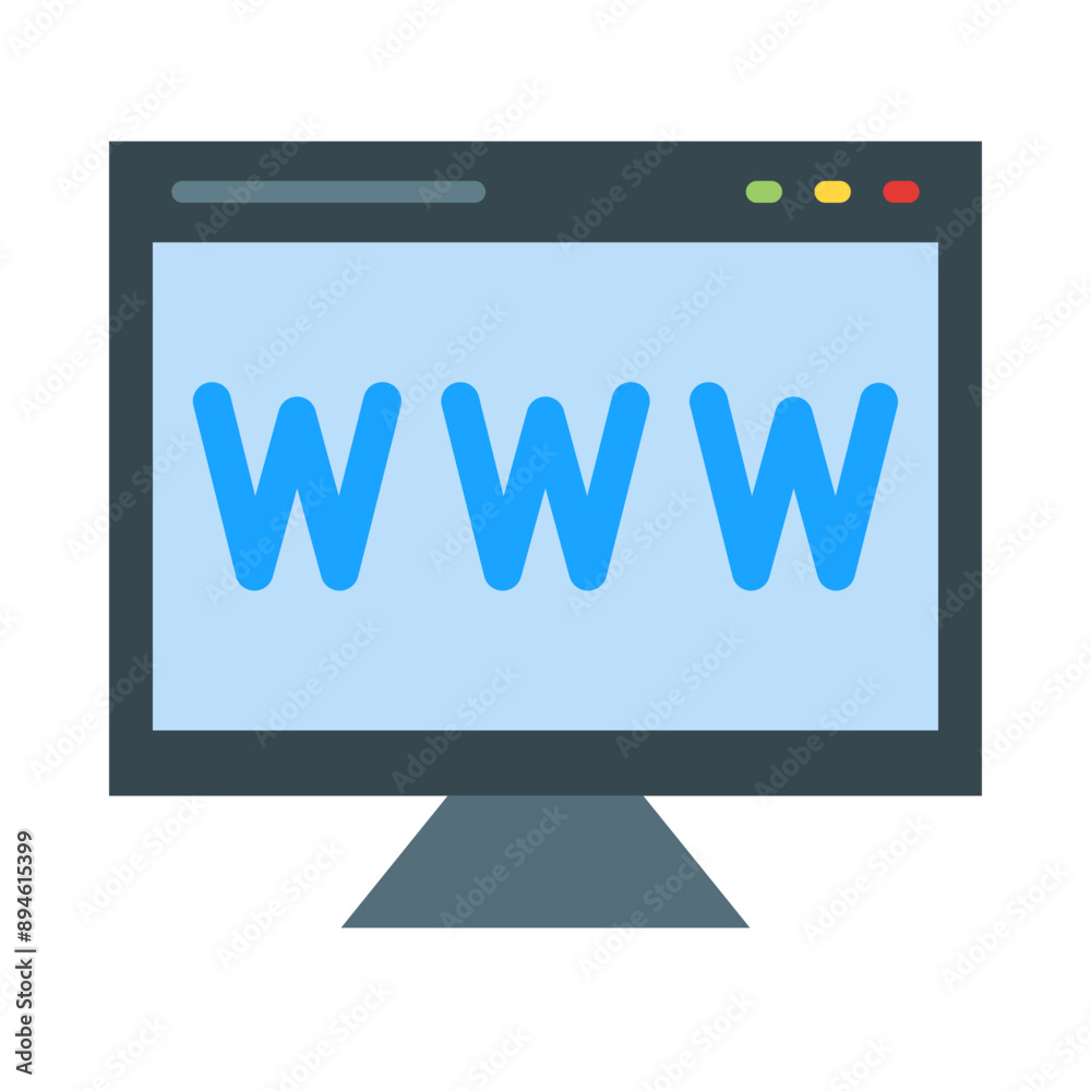 Website Flat Icon Website Flat Icon