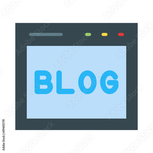 Blog Flat Icon