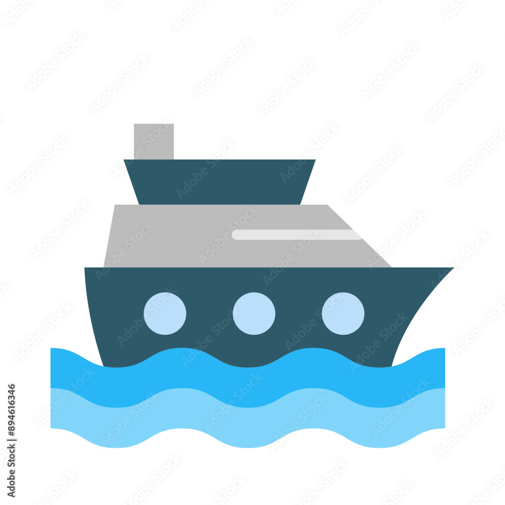 Ship Flat Icon