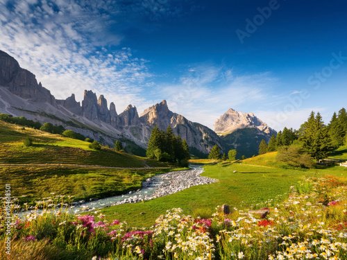 sunrise in the mountains