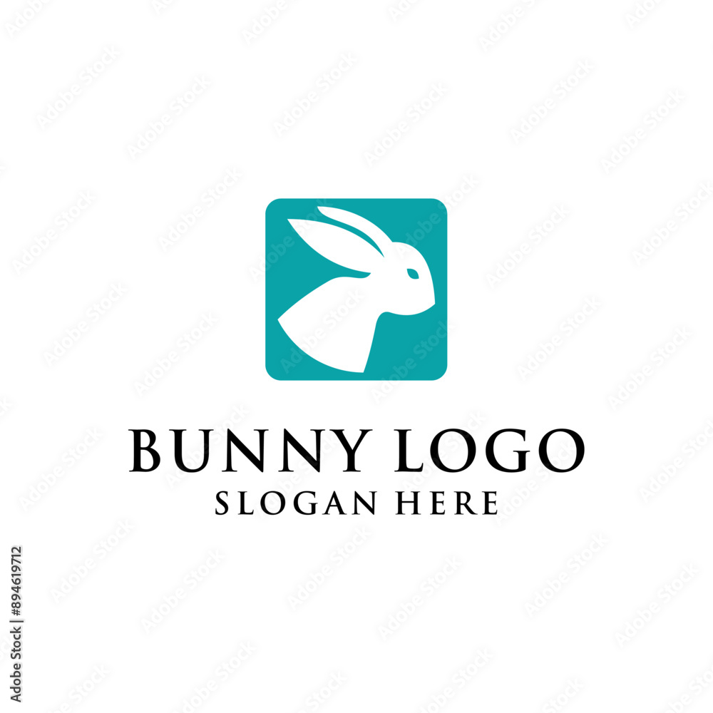 Naklejka premium bunny logo