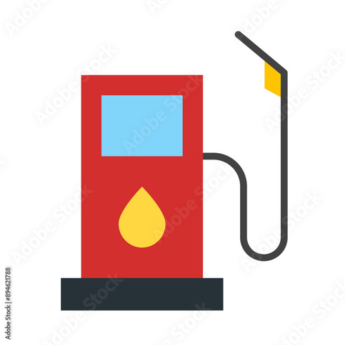 Fuel Pump Flat Icon
