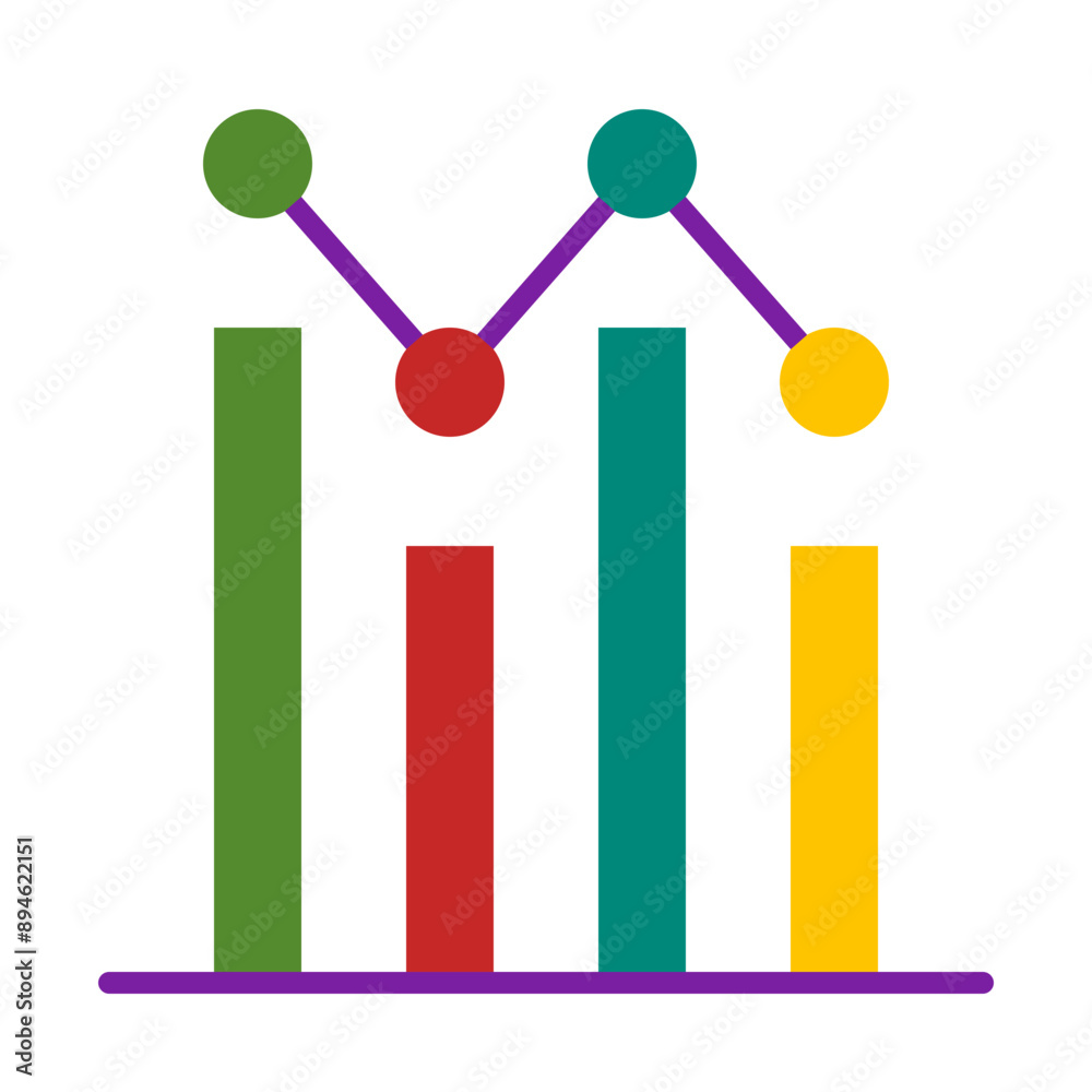 Graph Flat Icon Graph Flat Icon