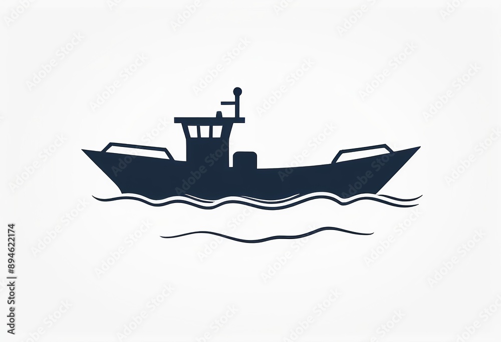 Serene Sailing Silhouette: Create Tranquility with This Minimalist Boat Design Serene Sailing Silhouette: Create Tranquility with This Minimalist Boat Design