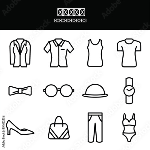 icon woman fashion format.ai