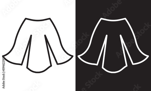 skirt icon. Vector illustration. EPS 10