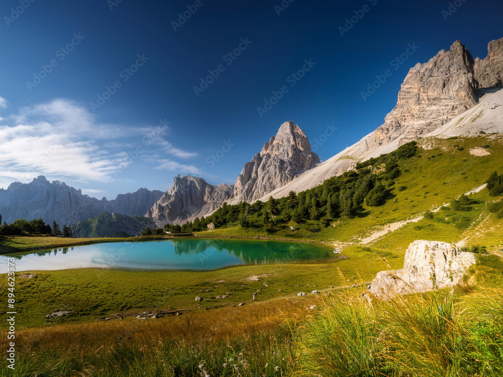 Obraz premium sunrise in the mountains