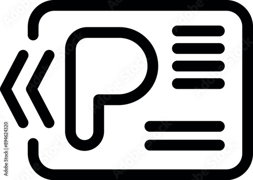 Parking card being inserted into parking meter to pay for parking space