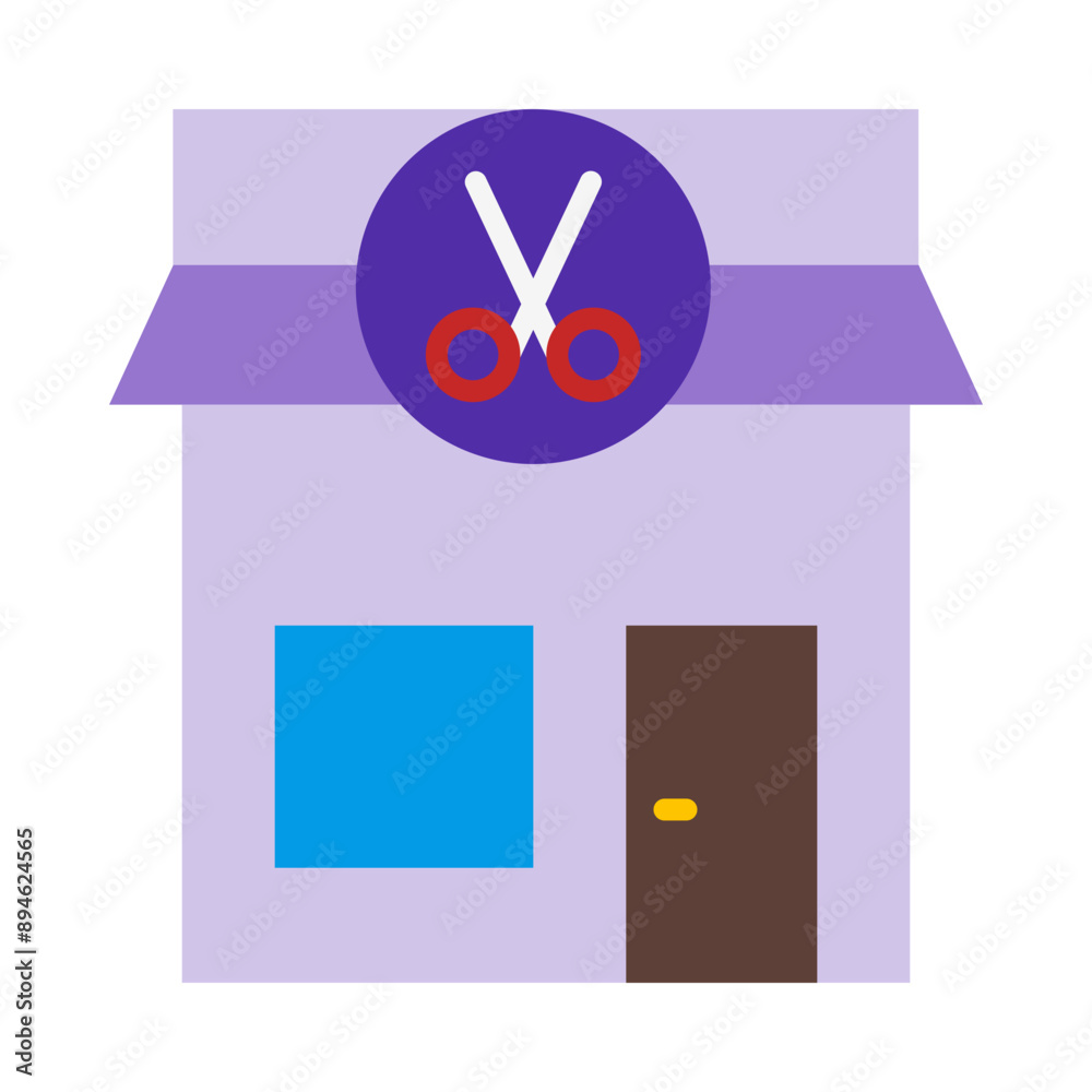 Barber Shop Flat Icon Barber Shop Flat Icon