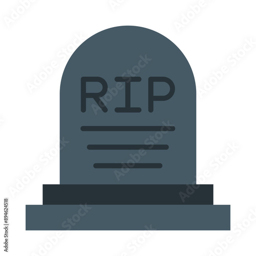 Grave Flat Icon