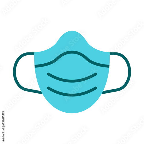 Face Mask Flat Icon