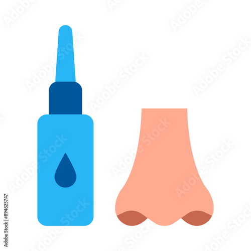 Nasal Flat Icon