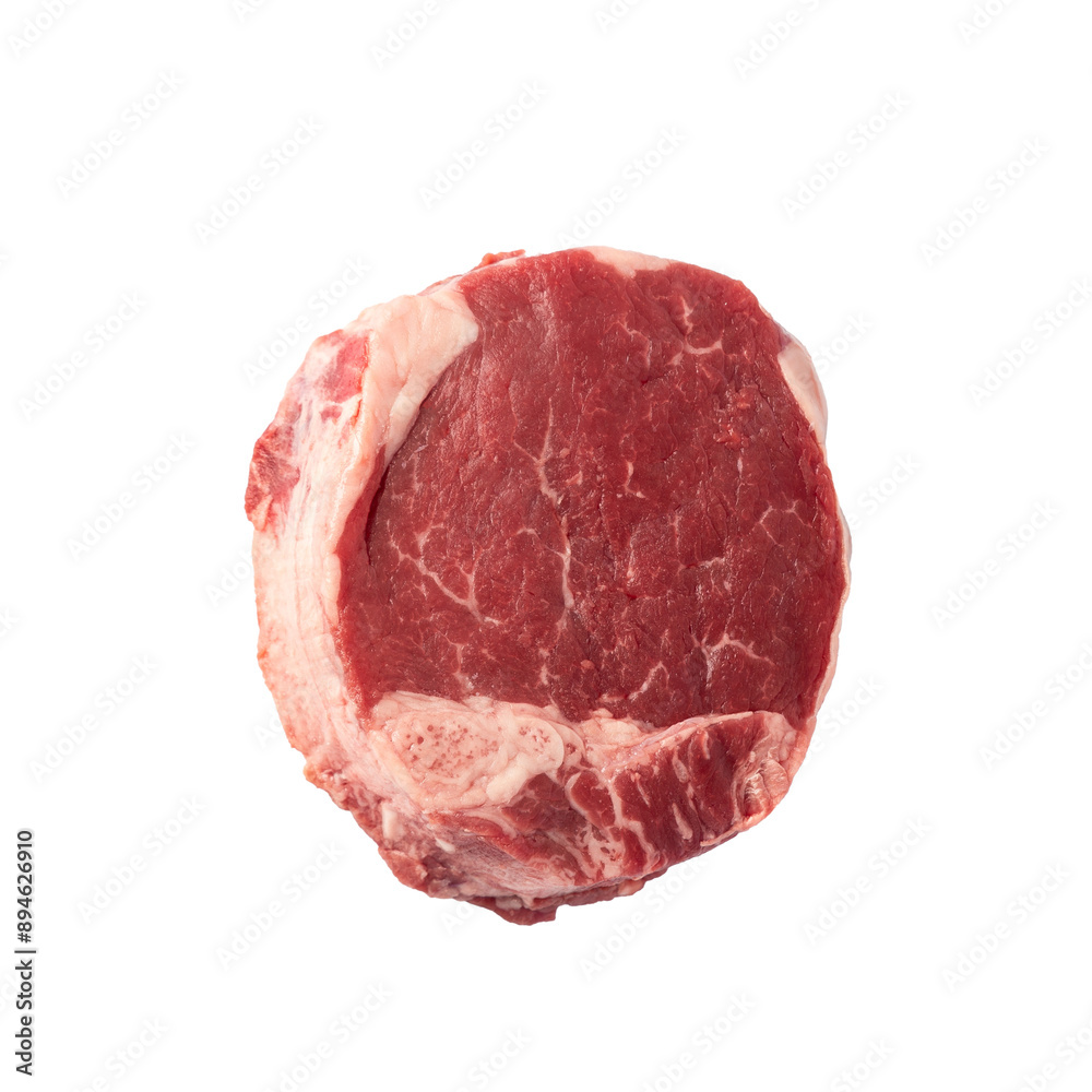 beef tenderloin steak, raw meat, cutout. beef tenderloin steak, raw meat, cutout.