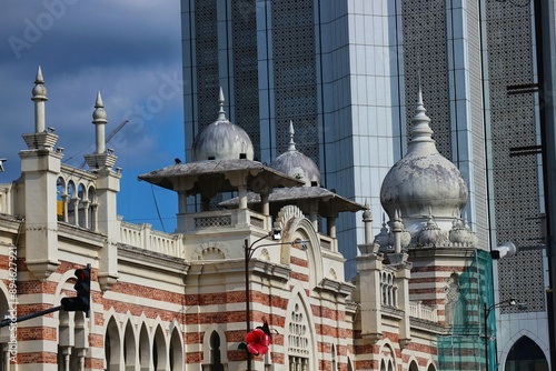 Kuala Lumpur, Malaysia on May 21, 2023. Close up photo of the building. The Sultan Abdul Samad Building is a building located in Kuala Lumpur Malaysia photo