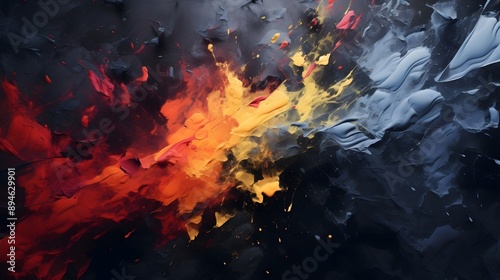 dark colored paint splatters UHD Wallpaper