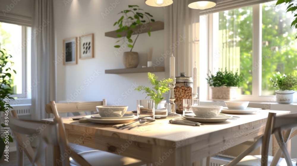 Rustic Dining Room Table Setting. Rustic Dining Room Table Setting.