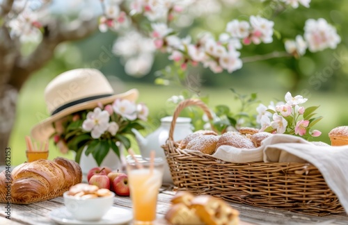 Springtime Picnic With Pastries