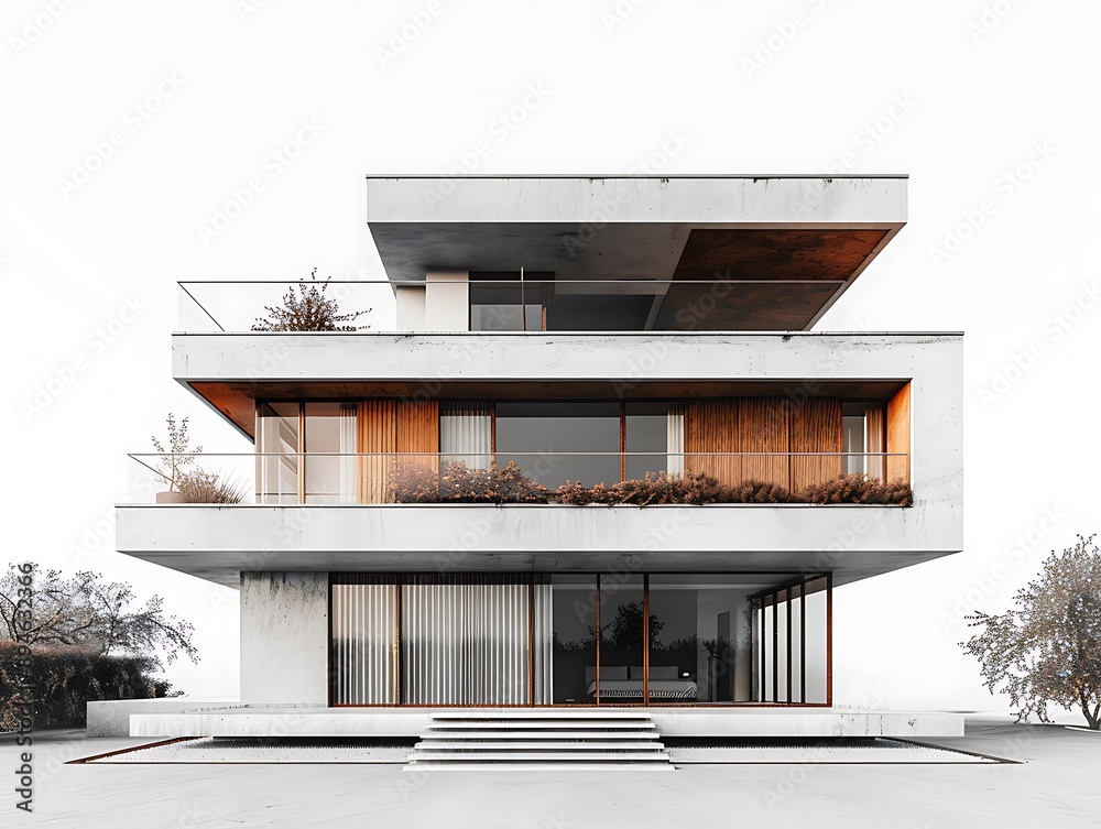 modern house in the city modern house in the city