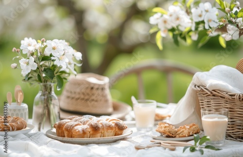 Springtime Picnic With Pastries