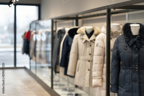 Trench Coats Displayed in a Fashion Store