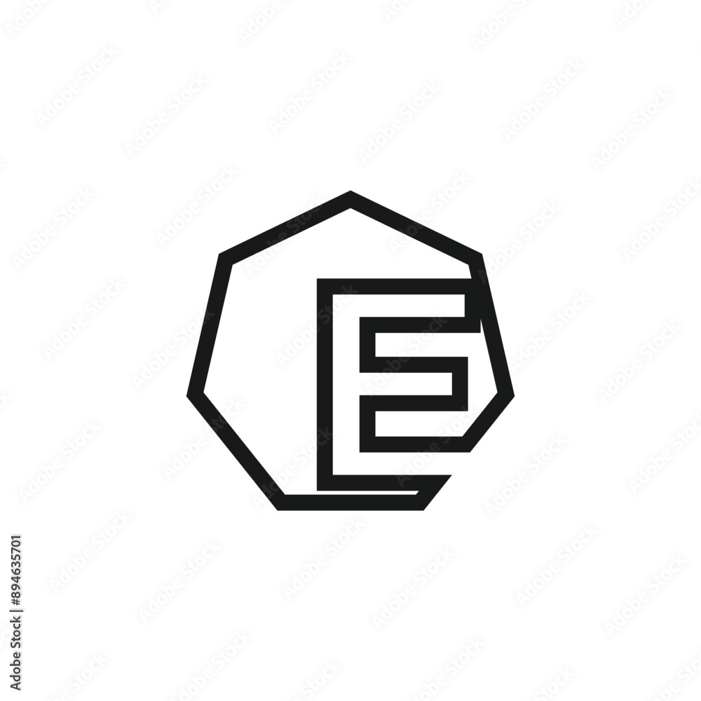 Letter E logo design vector with universal form and creative idea Letter E logo design vector with universal form and creative idea