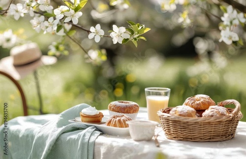 Springtime Picnic With Pastries