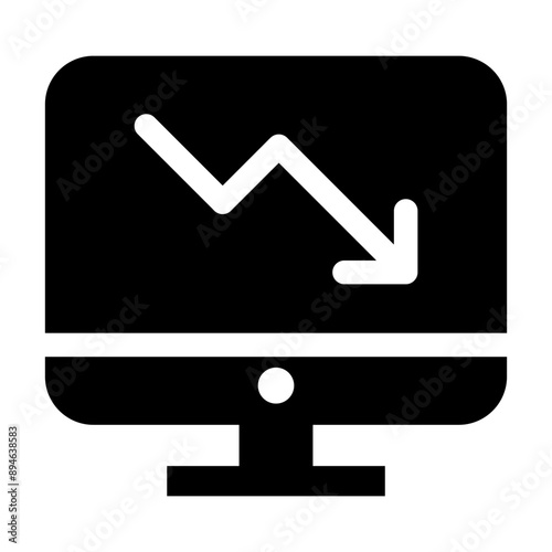 Economic recession icon vector illustration graphic design