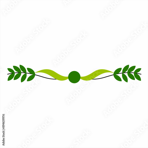 Graphic ornament design with a natural concept.