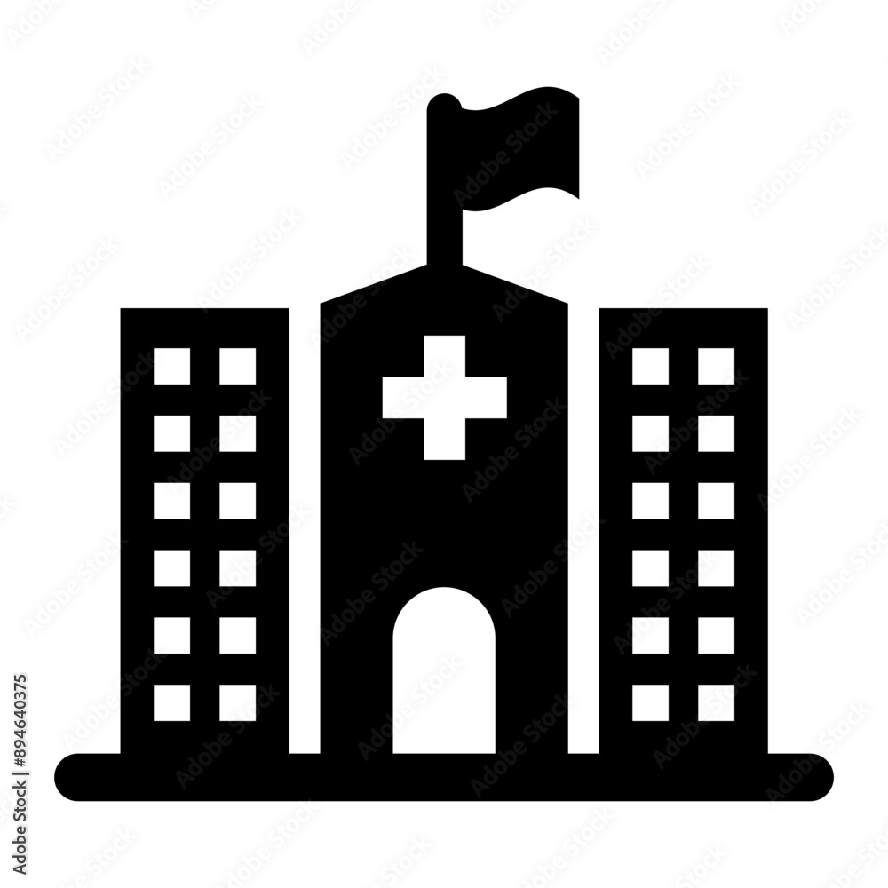 Hospital icon vector illustration graphic design Hospital icon vector illustration graphic design