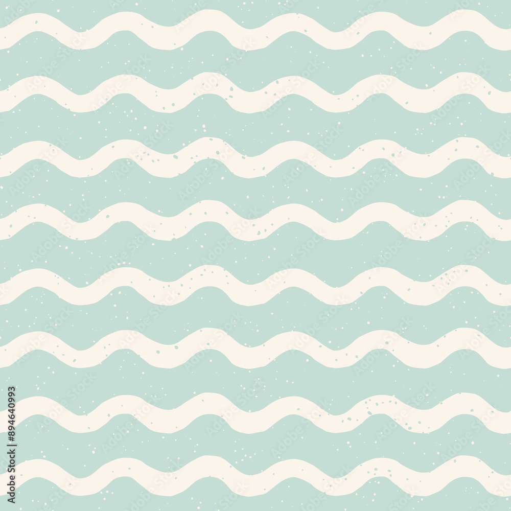 Pastel blue groovy waves seamless pattern. Sea waves summer holiday print. Vintage surf style background design. Pastel blue groovy waves seamless pattern. Sea waves summer holiday print. Vintage surf style background design.