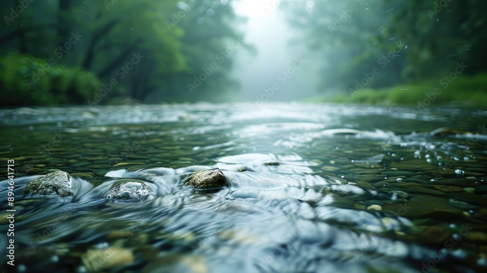 Defocused river scenery Defocused river scenery
