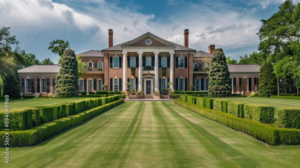 A grand estate with a classic Georgian design A grand estate with a classic Georgian design