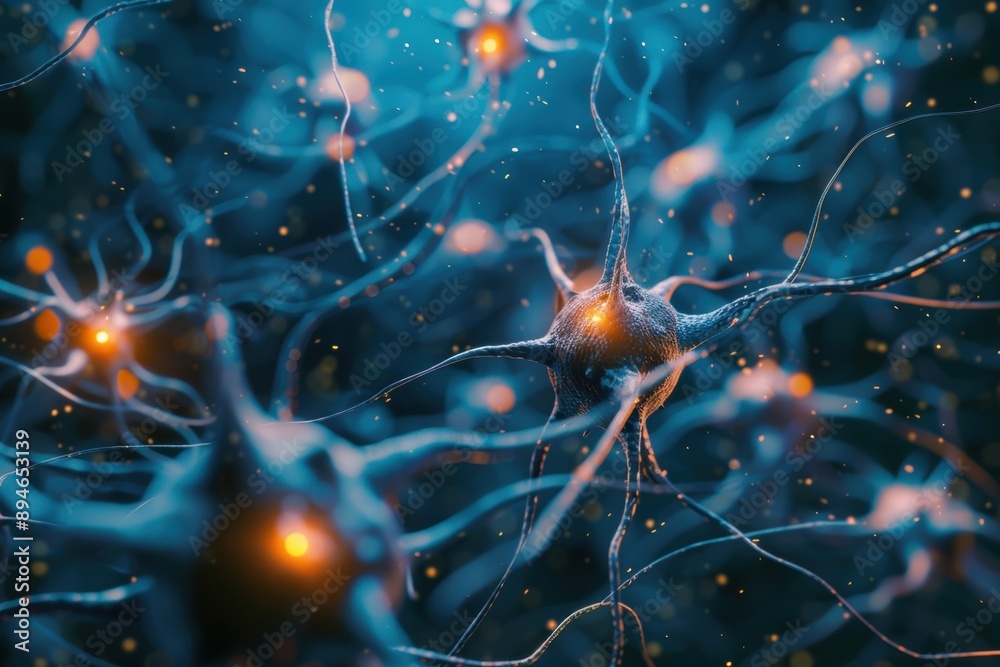 Obraz premium Neuroplasticity allows the brain to adapt and change, enhancing learning and recovery.