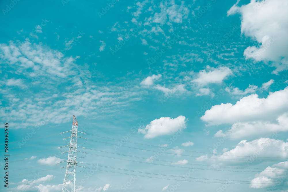 Obraz premium 爽やかな夏の青空と雲