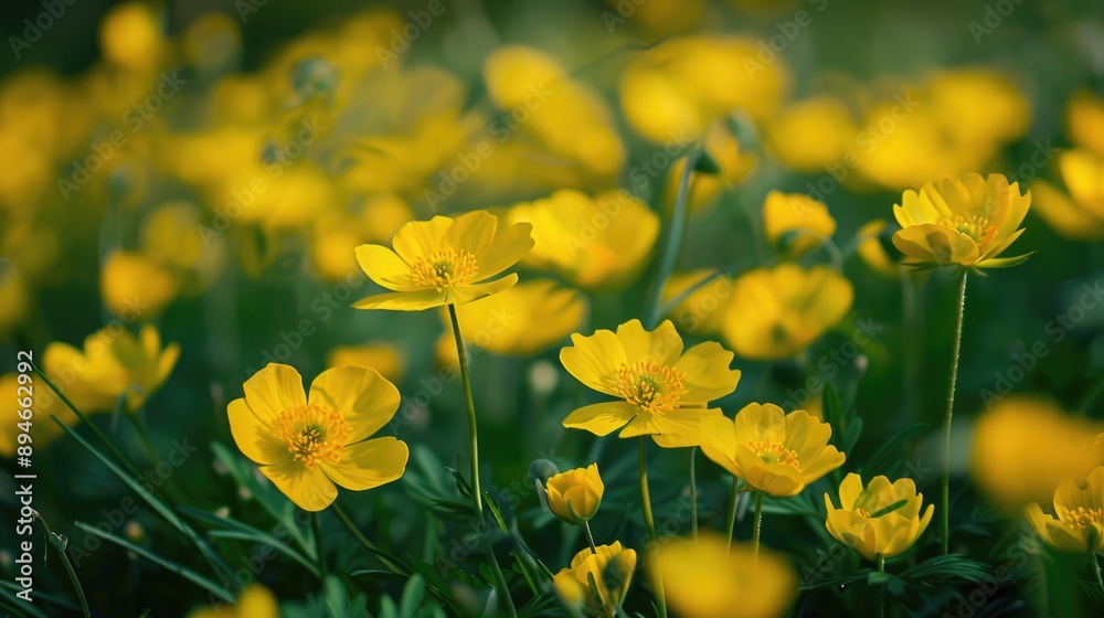 Field of yellow flowers during spring Field of yellow flowers during spring