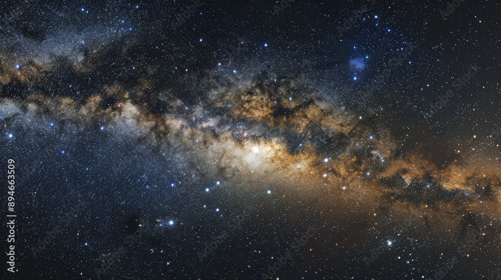 Fototapeta premium A starry sky reveals the endless wonder.